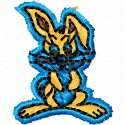 Rabbits Embroidery Design 2